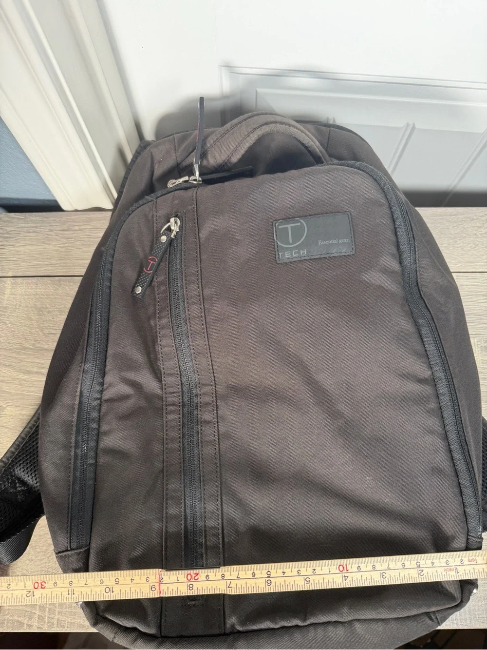 T-Tech Tumi T-Tech Gray Nylon Padded 15in Laptop Backpack 57585JT Y2K Vintage